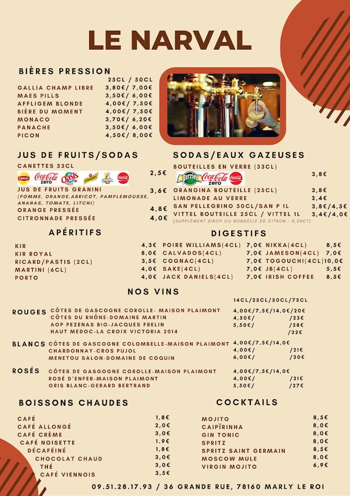 Le Narval - Menu Image 1